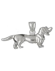 Clevereves 14K White Gold Pendant Dog 7.5 - Gram(s)