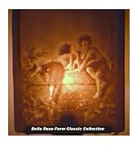 Stealing Apples Flat Porcelain Lithophane Nightlight