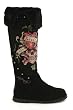 Ed Hardy Snowblazer Stones Boots - Love Kills Slowly - Black Suede