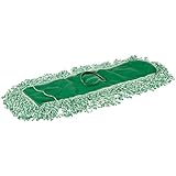 Rubbermaid Commercial J853-00 Microfiber Blend Looped-End Dust Mop, 24-inch, Green