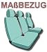 Massgefertigter Schonbezug Sitzbezug Transporter schwarz für Renault Traffic ab 2001