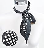 Polka-Dot Sheer Polyester Neckerchief in a Fancy Gift Box with Free Shipping