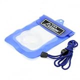 Waterproof Camera Bag Pouch w/ Neck Strap for Outdoor Fishing Blue