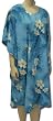 Short Caftan, Palm Fronds on Light Blue