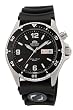 Orient #CEM65004B Men's "Black Mako" 200M Automatic Diver Watch with Rubber Strap