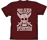 赤髪海賊団 Tシャツ　バーガンディ　： サイズL