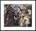 Abraham and Melchizedek by Peter Paul Rubens 14.00X12.13 Framed with Black Metal Frame