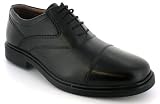 Mens Black Hush Puppies Leather Formal Shoes - Black - UK 6-12