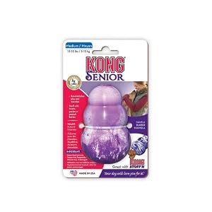 41HDnTJWePL. SL500 AA300  KONG Senior Kong Dog Toy, Medium, Purple
