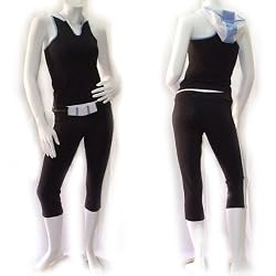 B01436 Activewear Capri and Top Set - One Size