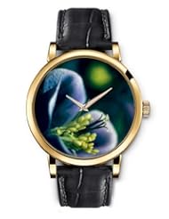 SPRAWL Aanalog Fashion Series Gold Ladies Watches of Genuine Black Leather Strap,Unique Wrist Watch for Women Girls Designed with Lilies in darkness