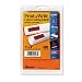 Avery Self-Adhesive Removable Labels, 1 x 3 Inches, Red Neon, 200 per Pack (05493)