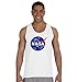 NASA Logo Tank Top Shirt Space Shuttle Rocket Science Geek Tee
