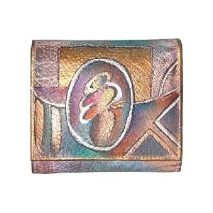 Buy Anuschka Bags HAND PAINTED Three-Fold Wallet #1039AC Ladies by Anuschka