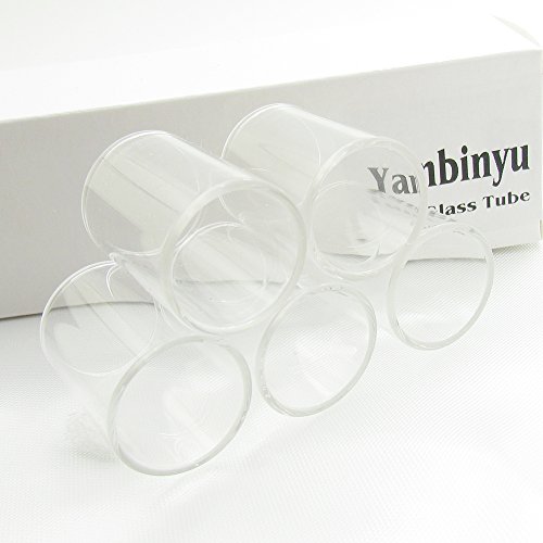 Yanbinyu Pk 5 PC Glass Tubing,TFV4 Mini Glass Tube,22mm (OD) x 19mm (ID)