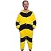 Silver Lilly Unisex Adult Pajamas - Plush One Piece Cosplay Bee Animal Costume