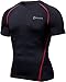 TM-R13-BKRZ_X-Large j-2XL Tesla Men's Cool Dry Compression Baselayer Short Sleeve T Shirts R13