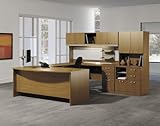 Modular Office Furniture Set 3 - Quantum Modern Cherry Collection - Bush Of ....