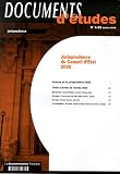 Revue La Documentation Française  / Jurisprudence du Conseil d'Etat 2005