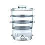 Tefal Ultra Compact VC1000615 Steamer, 3 Tier, Chrome Body