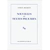Nouvelles et textes pour rien