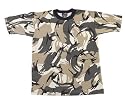 Camouflage T-Shirt Genuine Military Style Camo T-Shirt, Small, SafariFlage Camo