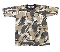 Camouflage T-Shirt Genuine Military Style Camo T-Shirt, Small, SafariFlage Camo