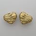 Estate 18k Yellow Gold Angela Cumming Signed Jewelry Gold Heart Earrings