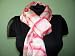 Red and white 100% Silk Printed Scarf