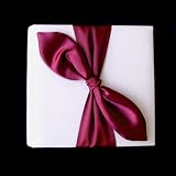 Red Satin Bow White Photo Album for any special occasions, great gift