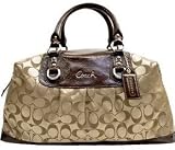 Coach Signature Large Ashley Sabrina Business Satchel Duffle 15440 Khaki Mahogany