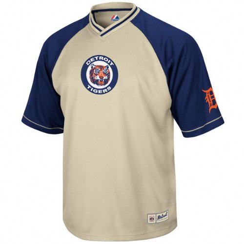 Detroit Tigers Cooperstown Full Force V-Neck Jersey