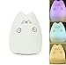 Mystery Kids Nightlight, Children Night Light, Cute Cat LED Lamp, Bedroom Touch Lamps, Colorful Nursery Lights With USB Charging, 3 Lighting Modes