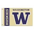 NCAA Washington Huskies 3-by-5 Foot Flag with Grommets