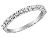 Diamond Wedding Band 1/4 Carat (ctw) in 14K White Gold