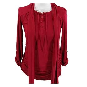 Buy A Pea in the Pod: 3 4 Sleeve Henley Collar Tab Cuff Maternity T Shirt by A Pea in the Pod