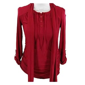 Buy A Pea in the Pod: 3 4 Sleeve Henley Collar Tab Cuff Maternity T Shirt by A Pea in the Pod