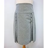 JAMIE WOOL SKIRT BY MODEST CHILDRENS CLOTHING SIZES 2-16 (5, GREY)