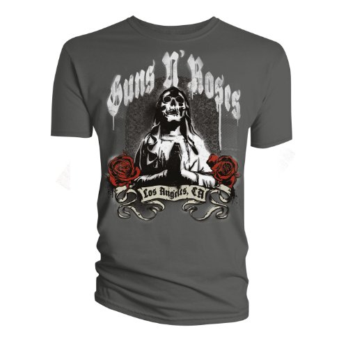 Guns N Roses Death Grey Mens T-Shirt Large