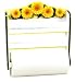 SUNFLOWERS 3 Roll Rack - Paper Towel Foil Saran Wrap