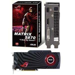 Asus HD5870 2 GB DDR5 256bit 2DVI HDMI DisplayPort PCI-Express HDCP Video Card - Retail MATRIX 5870/2DIS/2GD5