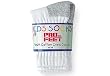 Kid's 3 Pack Cotton Crew Sock White with Grey