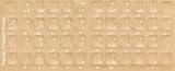 Gujarati Keyboard Stickers - Labels - Overlays with White Characters for Black Computer Keyboard
