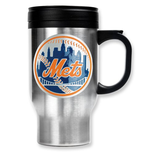 New York Mets 16oz Stainless Steel Travel Mug