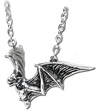 Om Strygia Bat Pendant Necklace