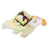 Baby Cakes 6 Piece Cupcake Onesie Set - 0-9 Months - Green