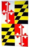 Valley Forge Maryland State Flag Nylon 3-Foot x 5-Foot