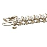14kt Yellow Gold Trendy Diamond Link Tennis Bracelet
