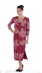 Petite V-neck Cotton/Knit 3/4 Sleeves Spring Summer Fall Winter General Print Evening Dress 