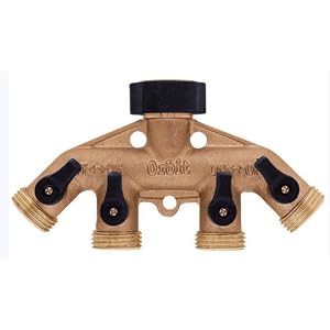 Orbit 58261 Hose Faucet Manifold, Aluminum and Brass by 